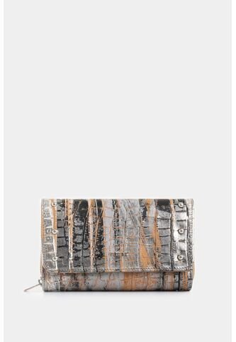 Billetera Palma De Cuero Para Mujer Detalle Taches Billetera Palma De Cuero Para Mujer Detalle Taches Plata VÉLEZ Vélez