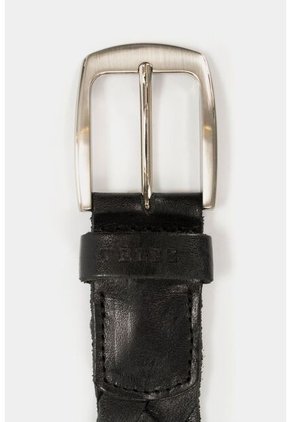 Cinturón Unifaz Danubio De Cuero Para Hombre Trenzado Negro Cinturón Unifaz Danubio De Cuero Para Hombre Trenzado Negro 30 Vélez