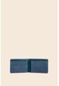 Billetera Lunar De Cuero Para Hombre Contraste De Color Billetera Lunar De Cuero Para Hombre Contraste De Color Azul Claro Vélez de Vélez