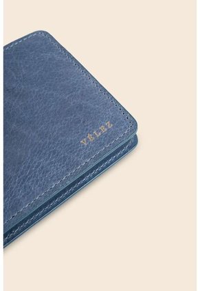 Billetera Lunar De Cuero Para Hombre Contraste De Color Billetera Lunar De Cuero Para Hombre Contraste De Color Azul Claro Vélez