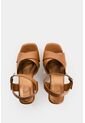 Sandalia Plataforma De Cuero Para Mujer Luzia Sandalia Plataforma De Cuero Para Mujer Luzia Miel 41 VÉLEZ de Vélez