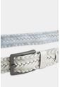 Cinturón Unifaz De Cuero Trenzado Para Hombre Punta Espada Cinturón Unifaz De Cuero Trenzado Para Hombre Punta Espada Blanco 42 VÉLEZ de Vélez