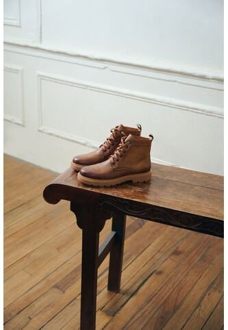 Botas Alameda De Cuero Para Hombre Atemporal Botas Alameda De Cuero Para Hombre Atemporal Miel 43 VÉLEZ Vélez