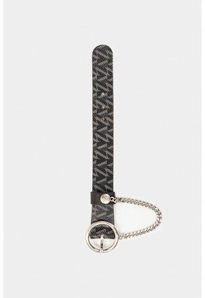 Manilla VZ Cocuy De Cuero Para Mujer Estampado Y Cadena Negro