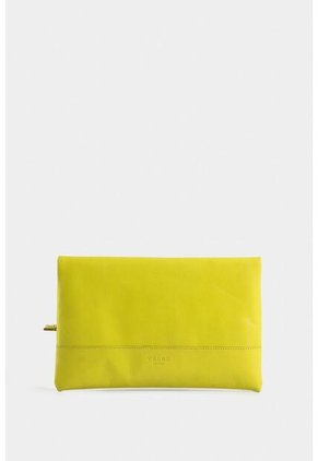 Cosmetiquera Borneo De Cuero Para Mujer Brillo Sutil Cosmetiquera Borneo De Cuero Para Mujer Brillo Sutil Verde Limon Vélez