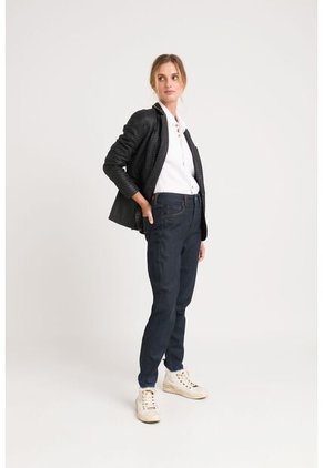 Jean Tulipan Tiro Alto En Denim Stretch Para Mujer Semi Ajustado Jean Tulipan Tiro Alto En Denim Stretch Para Mujer Semi Ajustado Azul Oscuro 08 VÉLEZ
