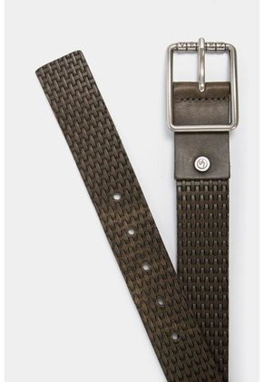 Cinturón Unifaz Bursa De Cuero Para Hombre Grabado Placa Tejido Verde Cinturón Unifaz Bursa De Cuero Para Hombre Grabado Placa Tejido Verde 36 Vélez