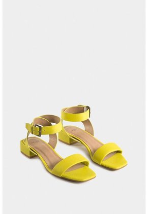 Sandalias Tacón Lorca De Cuero Para Mujer Ajuste Con Hebilla Sandalias Tacón Lorca De Cuero Para Mujer Ajuste Con Hebilla Verde Limon 38 Vélez