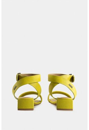 Sandalias Tacón Lorca De Cuero Para Mujer Ajuste Con Hebilla Sandalias Tacón Lorca De Cuero Para Mujer Ajuste Con Hebilla Verde Limon 38 Vélez