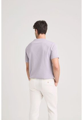 Camiseta Micropima Arizona Para Hombre Semi Ajustada Camiseta Micropima Arizona Para Hombre Semi Ajustada Lila M VÉLEZ