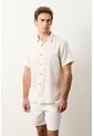 Camisa En Lino Manga Corta Siena Para Hombre Camisa En Lino Manga Corta Siena Para Hombre Arena M VÉLEZ de Vélez