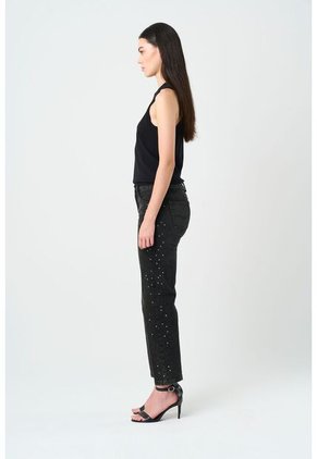 Jean Mom Fit High Waist Para Mujer Lagun Jean Mom Fit High Waist Para Mujer Lagun Negro 14 VÉLEZ