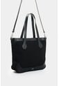 Shopping En Lona Y Cuero Para Mujer Aurelia Shopping En Lona Y Cuero Para Mujer Aurelia Negro VÉLEZ de Vélez