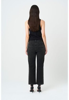 Jean Mom Fit High Waist Para Mujer Lagun Jean Mom Fit High Waist Para Mujer Lagun Negro 14 VÉLEZ