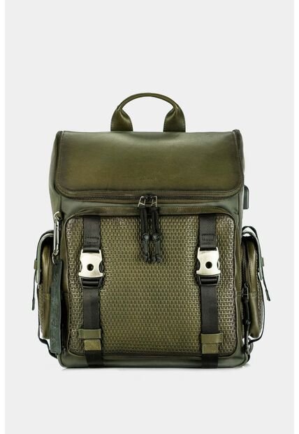 Morral Archaeology De Cuero Por Lona Para Hombre Multifuncional Verde Morral Archaeology De Cuero Por Lona Para Hombre Multifuncional Verde VÉLEZ
