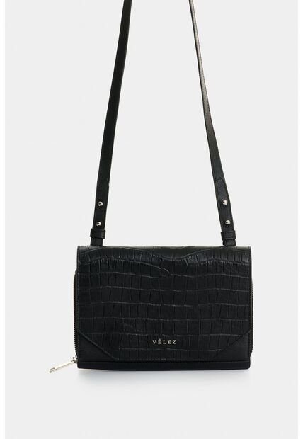 Manos Libres Mini En Cuero Para Mujer Abi Manos Libres Mini En Cuero Para Mujer Abi Negro VÉLEZ
