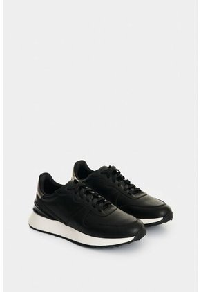 Tenis De Cuero Y Folia Para Mujer Cooper Tenis De Cuero Y Folia Para Mujer Cooper Negro 37 VÉLEZ