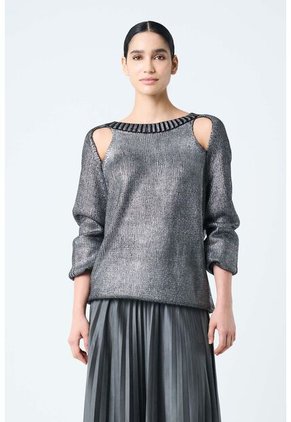 Falda Plisada Alma Para Mujer Tejido De Punto Falda Plisada Alma Para Mujer Tejido De Punto Gris 12 VÉLEZ