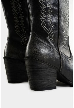 Botas Texanas Riveros De Cuero Para Mujer Bordado Decorativo Botas Texanas Riveros De Cuero Para Mujer Bordado Decorativo Negro 41 VÉLEZ