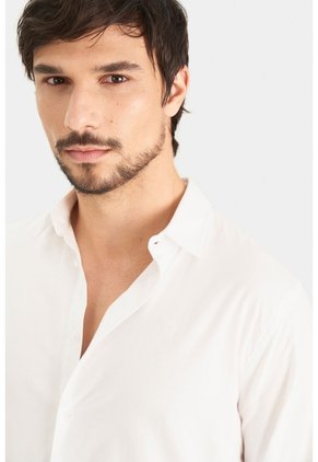 Camisa Oxford Manga Larga Calagua Para Hombre Semifitted Camisa Oxford Manga Larga Calagua Para Hombre Semifitted Blanco S VÉLEZ