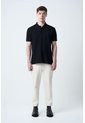 Polo Para Hombre Semi Fit Detalle Jacquard Polo Para Hombre Semi Fit Detalle Jacquard Negro XL VÉLEZ de Vélez
