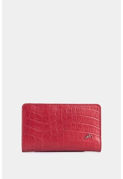 Billetera Oslo De Cuero Para Mujer Con Monedero Billetera Oslo De Cuero Para Mujer Con Monedero Rojo VÉLEZ