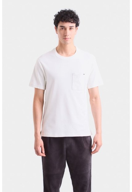 Camiseta En Algodón Para Hombre Bolsillo Cuero Camiseta En Algodón Para Hombre Bolsillo Cuero Blanco XXL VÉLEZ