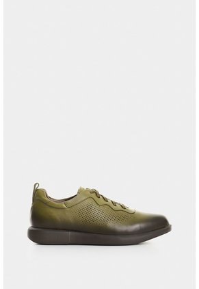 Zapatos De Atadura En Cuero Para Hombre Tikal Zapatos De Atadura En Cuero Para Hombre Tikal Verde Oliva 40 VÉLEZ