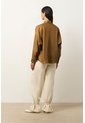 Camisa Peonia En Lino Con Acabado Metalizado Para Mujer Oversized Camisa Peonia En Lino Con Acabado Metalizado Para Mujer Oversized Bronce M VÉLEZ de Vélez
