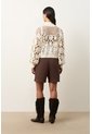 Sweater Oversize Cuello Alto En Algodón Para Mujer Runas Sweater Oversize Cuello Alto En Algodón Para Mujer Runas Crema XL VÉLEZ de Vélez