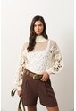 Sweater Oversize Cuello Alto En Algodón Para Mujer Runas Sweater Oversize Cuello Alto En Algodón Para Mujer Runas Crema XL VÉLEZ de Vélez