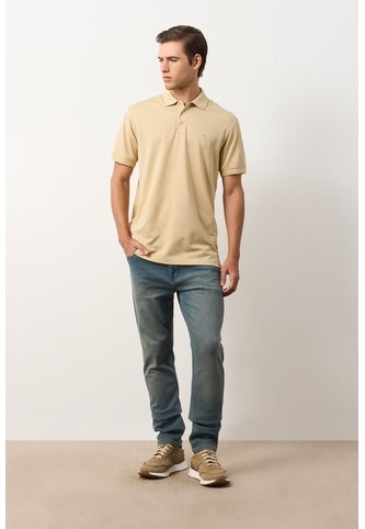 Polo Lucca Manga Corta Para Hombre Texturizada Polo Lucca Manga Corta Para Hombre Texturizada Arena L VÉLEZ Vélez
