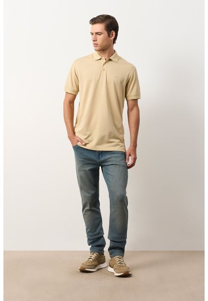 Polo Lucca Manga Corta Para Hombre Texturizada Polo Lucca Manga Corta Para Hombre Texturizada Arena L VÉLEZ