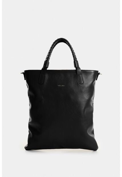 Shopping De Cuero Para Mujer Nómada Shopping De Cuero Para Mujer Nómada Negro VÉLEZ