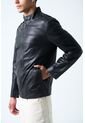 Chaqueta Bosa De Cuero Para Hombre Fit Semi Holgado Chaqueta Bosa De Cuero Para Hombre Fit Semi Holgado Negro S VÉLEZ de Vélez