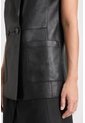 Chaleco Sol De Cuero Ovino Para Mujer Fit Recto Chaleco Sol De Cuero Ovino Para Mujer Fit Recto Negro XL VÉLEZ de Vélez