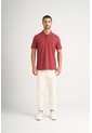 Polo Para Hombre Semi Fit Detalle Jacquard Polo Para Hombre Semi Fit Detalle Jacquard Vinotinto XL VÉLEZ de Vélez