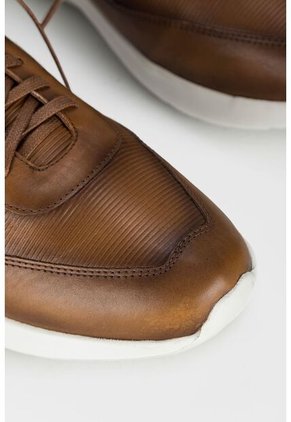 Tenis Ginger De Cuero Para Hombre Suela Deportiva Tenis Ginger De Cuero Para Hombre Suela Deportiva Miel 45 Vélez
