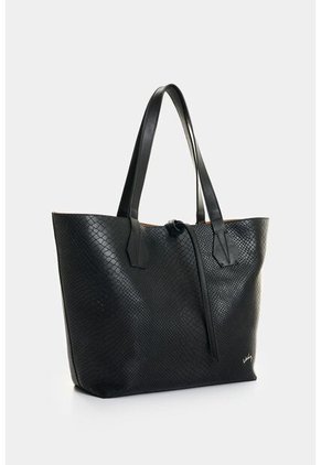 Shopping Doble Faz De Cuero Para Mujer Luca 2 Shopping Doble Faz De Cuero Para Mujer Luca 2 Negro VÉLEZ