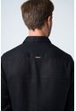 Camisa Manga Larga En Lino Para Hombre Silueta Semi Ajustada Camisa Manga Larga En Lino Para Hombre Silueta Semi Ajustada Negro M VÉLEZ de Vélez