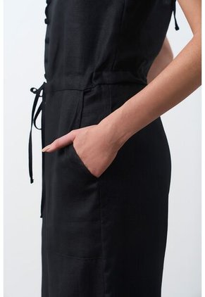 Enterizo Holgado De Bota Ancha Para Mujer Nácar Enterizo Holgado De Bota Ancha Para Mujer Nácar Negro 12 VÉLEZ