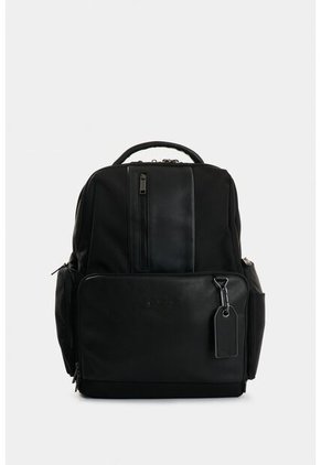 Morral Security De Lona Para Hombre Detalles En Cuero Morral Security De Lona Para Hombre Detalles En Cuero Negro VÉLEZ