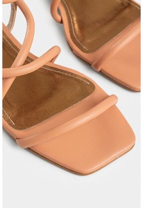 Sandalia Plana Amanecer De Cuero Para Mujer Amarre Al Tobillo Sandalia Plana Amanecer De Cuero Para Mujer Amarre Al Tobillo Rosado 37 VÉLEZ