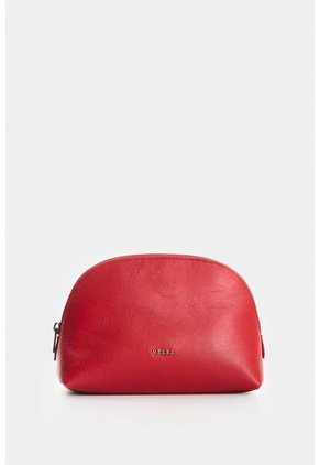 Cosmetiquera De Cuero Para Mujer Nacre Cosmetiquera De Cuero Para Mujer Nacre Rojo VÉLEZ