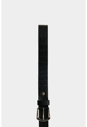 Cinturón Unifaz Pradera De Cuero Para Mujer Grabado Cinturón Unifaz Pradera De Cuero Para Mujer Grabado Negro M VÉLEZ