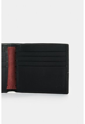 Billetera De Cuero Para Hombre Inserto 2 Billetera De Cuero Para Hombre Inserto 2 Negro VÉLEZ