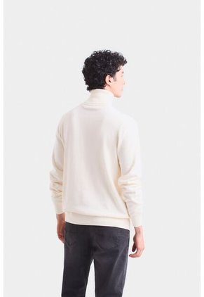Sweater Cuello Tortuga Tejido Para Hombre Sweater Cuello Tortuga Tejido Para Hombre Crema S Vélez