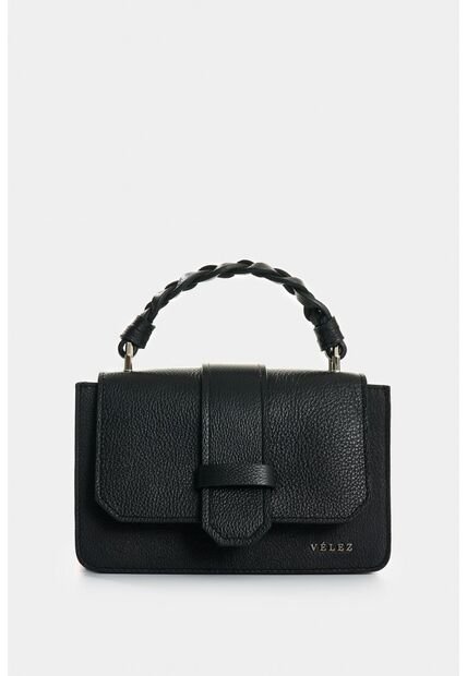 Manos Libres Garniel De Cuero Para Mujer Manija Tejida Manos Libres Garniel De Cuero Para Mujer Manija Tejida Negro VÉLEZ