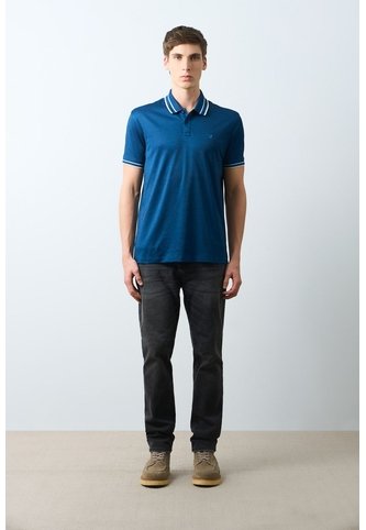 Polo Manga Corta Para Hombre Luzia Polo Manga Corta Para Hombre Luzia Azul Oscuro S VÉLEZ Vélez