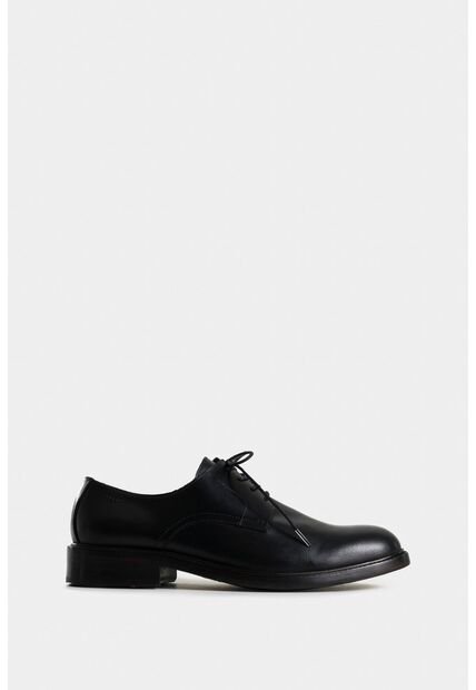 Zapatos Cordón Lunar De Cuero Liso Para Hombre Cordón Redondo Zapatos Cordón Lunar De Cuero Liso Para Hombre Cordón Redondo Negro 41 Vélez